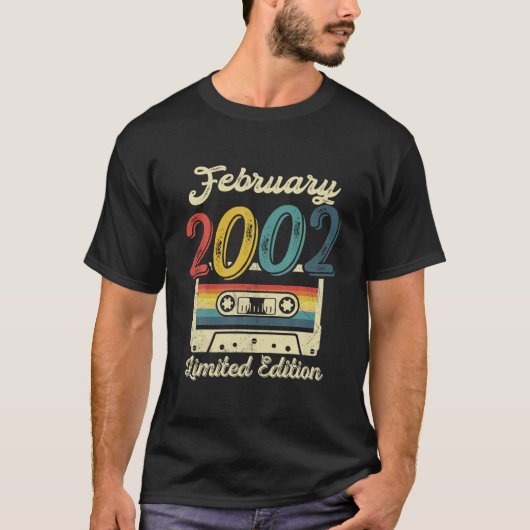 ヴィンテージ2002年2月カセット20th誕生日デコール tシャツ (正面)