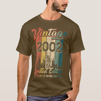 ヴィンテージ2002 20誕生日ギフト20年 Tシャツ