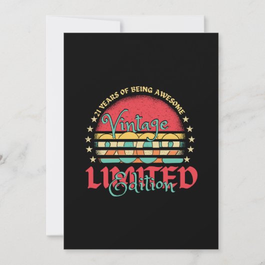 ヴィンテージ2002 Limited Edition 21歳21日 セーブザデート (正面)