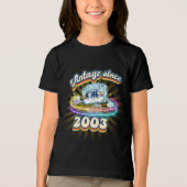 ヴィンテージ2003カセットテープレトロ22誕生日 トライブレンドTシャツ (正面)