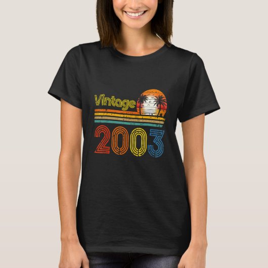 ヴィンテージ2003年19歳の男女19歳の出産 Tシャツ (正面)