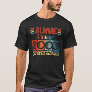 ヴィンテージ2003年6月19誕生日ギフト19歳 Tシャツ