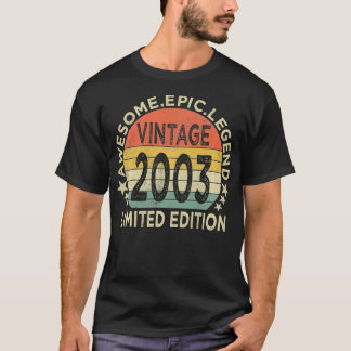 ヴィンテージ2003限定版19歳ギフト19t tシャツ