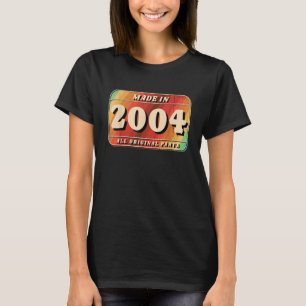ヴィンテージ2004年オリジナル部品ライセンスプレート Tシャツ