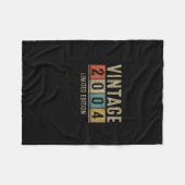 ヴィンテージ2004年限定版2004年19th Bir製 フリースブランケット (正面(横))