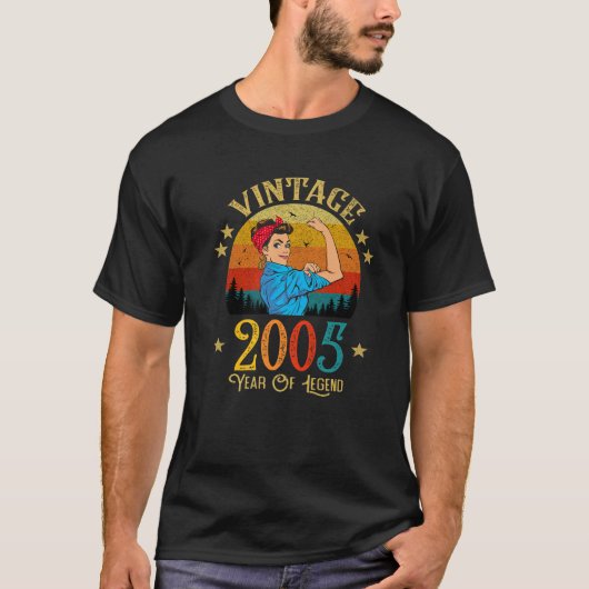 ヴィンテージ2005誕生日贈りおもしろい物16年 Tシャツ (正面)