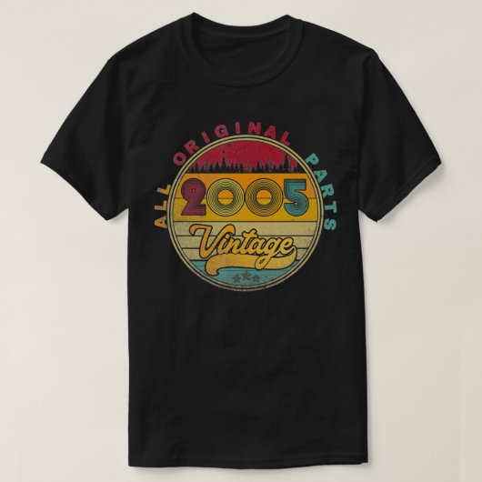 ヴィンテージ2005 17誕生日ギフト17歳の男性W Tシャツ (デザイン正面)
