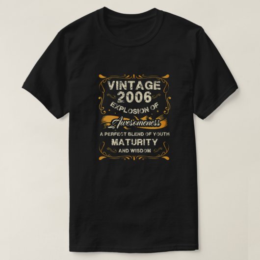 ヴィンテージ2006年17誕生日Tee For 17歳Pr Tシャツ (デザイン正面)