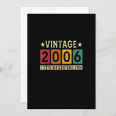 ヴィンテージ2006 17番目の誕生日ギフト2006 17 Y 招待状 (正面/裏面)