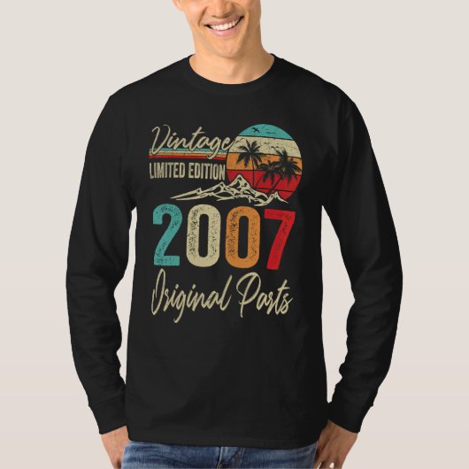 ヴィンテージ2007オリジナルパーツ15誕生日 Tシャツ (正面)
