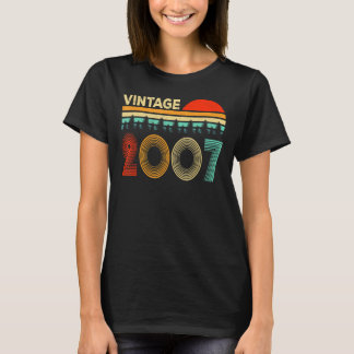 ヴィンテージ2007 16歳16誕生日少年 Tシャツ