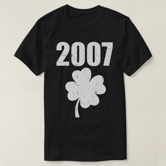 ヴィンテージ2007 17番目の誕生日Saint patricks dayシャム Tシャツ (デザイン正面)