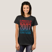 ヴィンテージ2007 u2013 2007誕生日 tシャツ (正面フル)