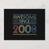 ヴィンテージ2008年以降の第13誕生日素晴らしギフト ポストカード (正面)