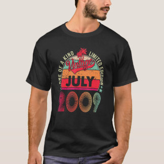 ヴィンテージ2009素晴らし年7月以来13誕生日 Tシャツ