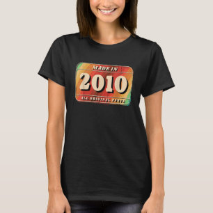 ヴィンテージ2010年オリジナル部品ライセンスプレート Tシャツ