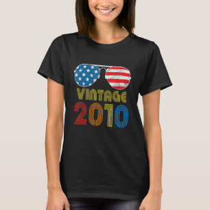ヴィンテージ2010 12年12th米国国旗の誕生 tシャツ