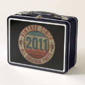 ヴィンテージ2011年以来すべてのオリジナル部品。 メタルランチボックス (正面)