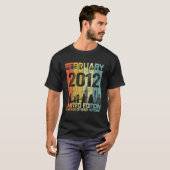 ヴィンテージ2012年おもしろい2月10日誕生日10年 Tシャツ (正面フル)