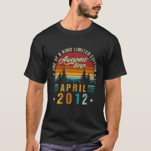 ヴィンテージ2012年4月以素晴らし降10回目の誕生日 Tシャツ