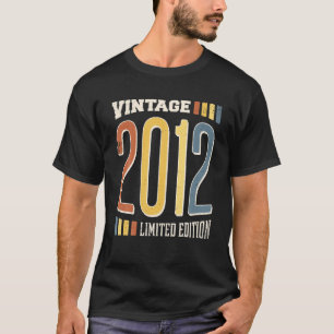 ヴィンテージ2012誕生年限定版10年 Tシャツ