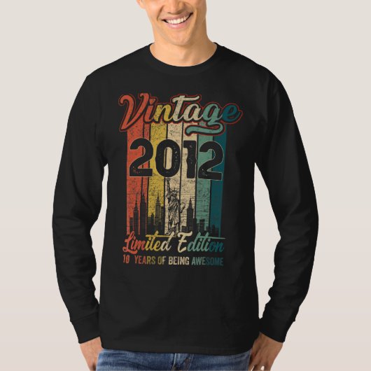 ヴィンテージ2012 10誕生日10年Wesoo Tシャツ (正面)