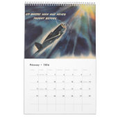 ヴィンテージ2014の飛行機のカレンダー カレンダー (2月 2026)