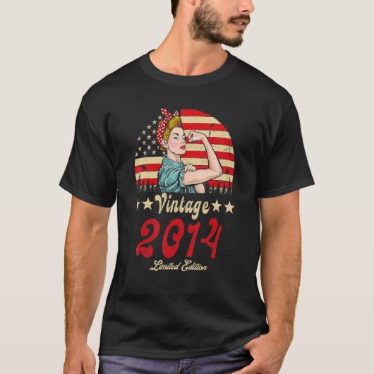 ヴィンテージ2014 2014 8B日8歳 Tシャツ (正面)