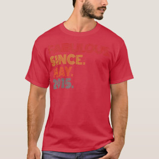 ヴィンテージ2015年5月レトロ8誕生日 Tシャツ