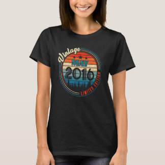 ヴィンテージ2016年5月6歳誕生日 Tシャツ