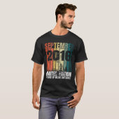 ヴィンテージ2016年9月Bdayグラフィック5歳5T Tシャツ (正面フル)