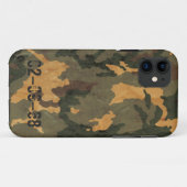 ヴィンテージ2020グリーンカモフラージュパターン Case-Mate iPhoneケース (裏面(横))