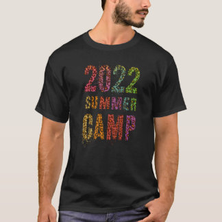 ヴィンテージ2022 Summer Camp Leopardプリントスタッフビーチ Tシャツ