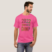 ヴィンテージ2022 Summer Camp Leopardプリントスタッフビーチ Tシャツ (正面フル)