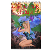 ヴィンテージ2023年の女の子カレンダーを固定 カレンダー (カバー)