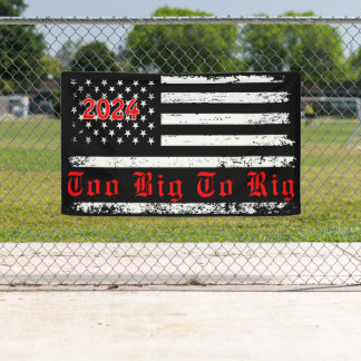 ヴィンテージ2024年のトランプ選挙を仕掛けるには米国国旗が大きすぎる 横断幕