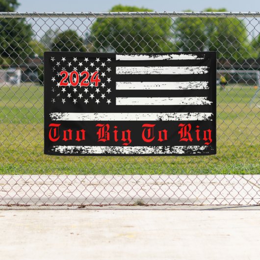 ヴィンテージ2024年のトランプ選挙を仕掛けるには米国国旗が大きすぎる 横断幕 (インサイチュ)