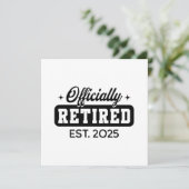 ヴィンテージ2025退職した年退職おもしろい 招待状 (スタンド正面)