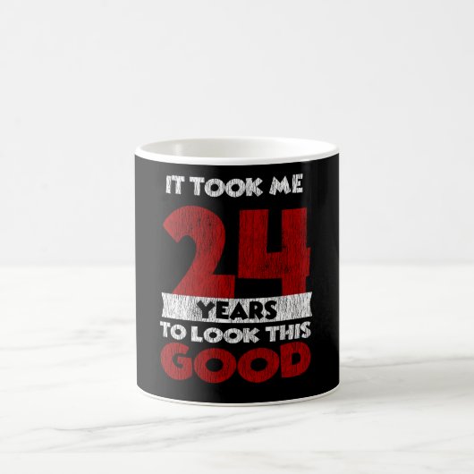 ヴィンテージ24歳おもしろ24歳の誕生日プレゼント コーヒーマグカップ (中央)