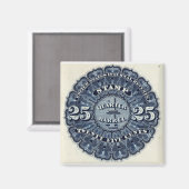 ヴィンテージ25セントビール収入スタンプマグネット マグネット (正面/裏面)