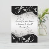 ヴィンテージ25周年結婚式招待状 招待状 (スタンド正面)