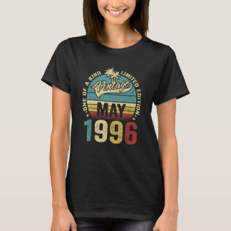 ヴィンテージ26歳1996年5月デコレーション26th Bir Tシャツ