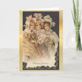 ヴィンテージ3クビクトリアンリスマスコロラーズカード シーズンカード (正面)