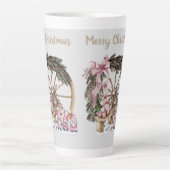 ヴィンテージ3格言とワゴンホイール カフェラテマグ (正面)