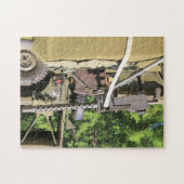 ヴィンテージ30の口径の機関銃および布ベルト ジグソーパズル (横)