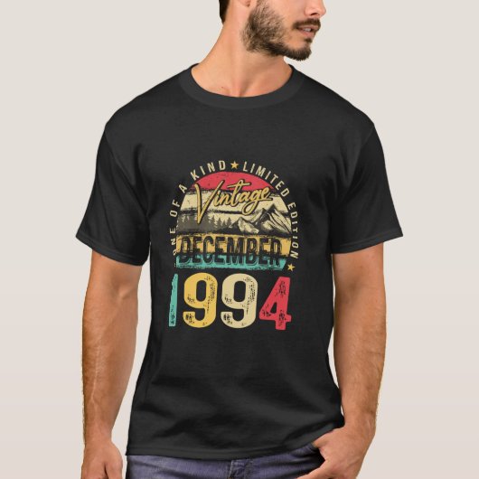 ヴィンテージ30歳おもしろい誕生日1994年12月30日 Tシャツ (正面)