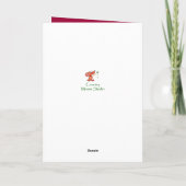 ヴィンテージ30歳の誕生日に赤いバラの花を見る カード (裏面)