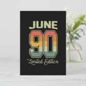 ヴィンテージ30歳の誕生日1990年6月スポーツギフト 招待状 (スタンド正面)