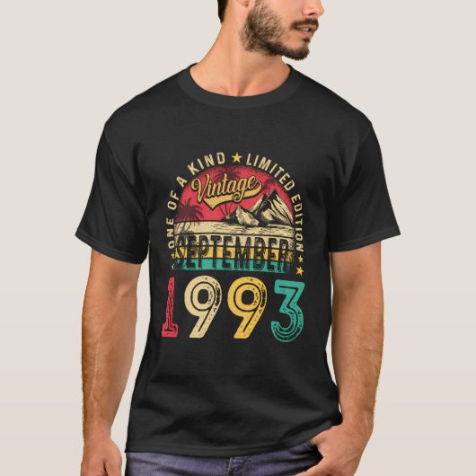 ヴィンテージ30歳30歳の男性ヴィンテージ隔膜 Tシャツ (正面)