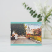 ヴィンテージ30s上海シーンブンパークサスーンハウス ポストカード (スタンド正面)